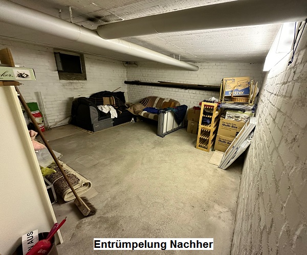 entrümpelung nachher