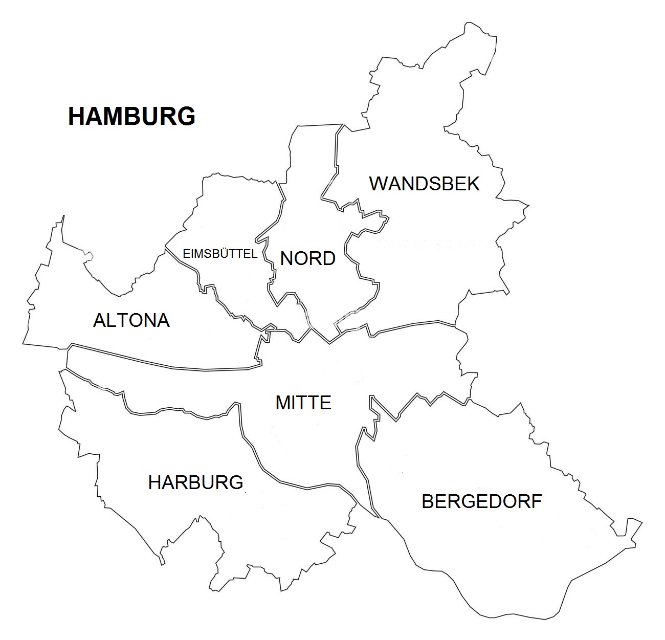 Hamburg Bezirke